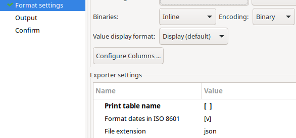 Don't include table name
